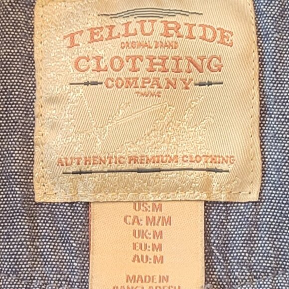 Telluride Men’s Navy Quarter Zip Fleece Pullover Sweater Size Medium - Picture 3 of 7